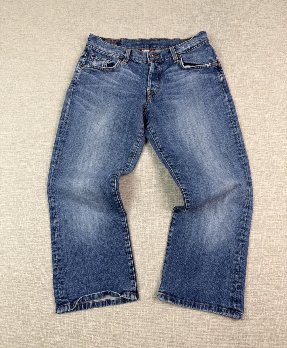 Lucky Brand Lucky You Kids Jeans Size 4 27x22 Bootcut Blue Made in USA